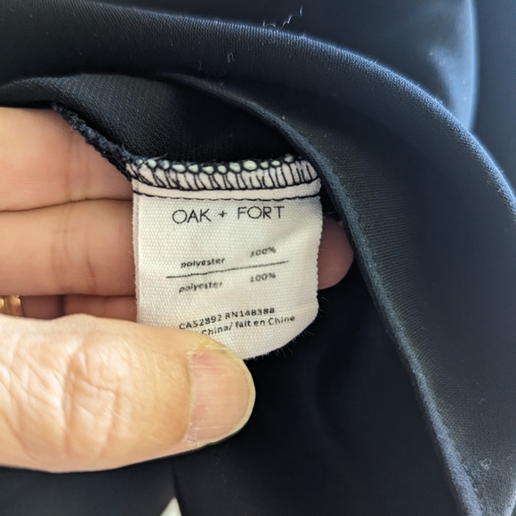 Oak + Fort Blouse, Black, Sz M - Picture 2 of 4